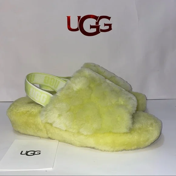 UGG Slippers Fluff Yeah Slide Poppy New size 10 - Picture 2 of 7